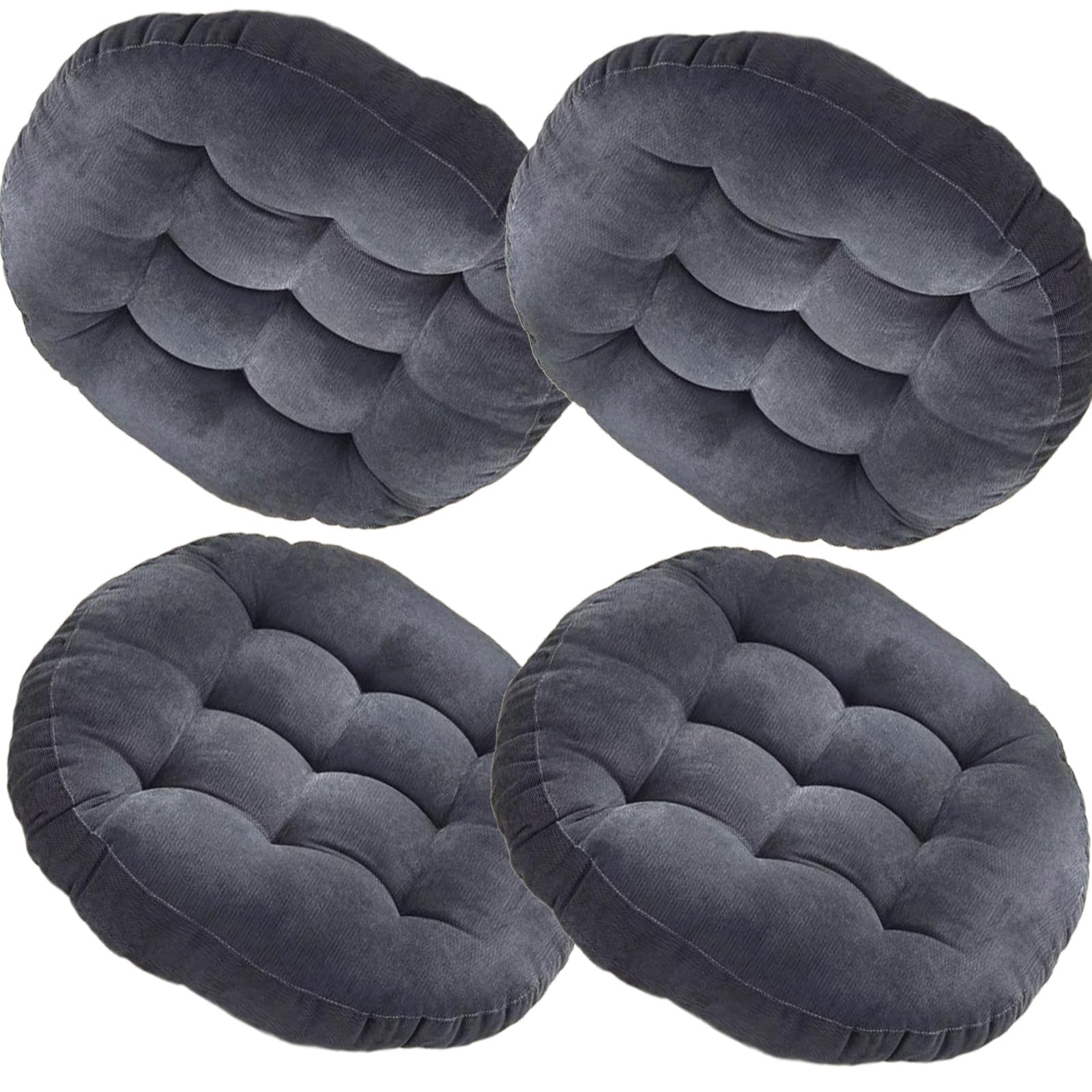 Coussins de chaise de cuisine ronds pour soulager les assises dures lot de 4