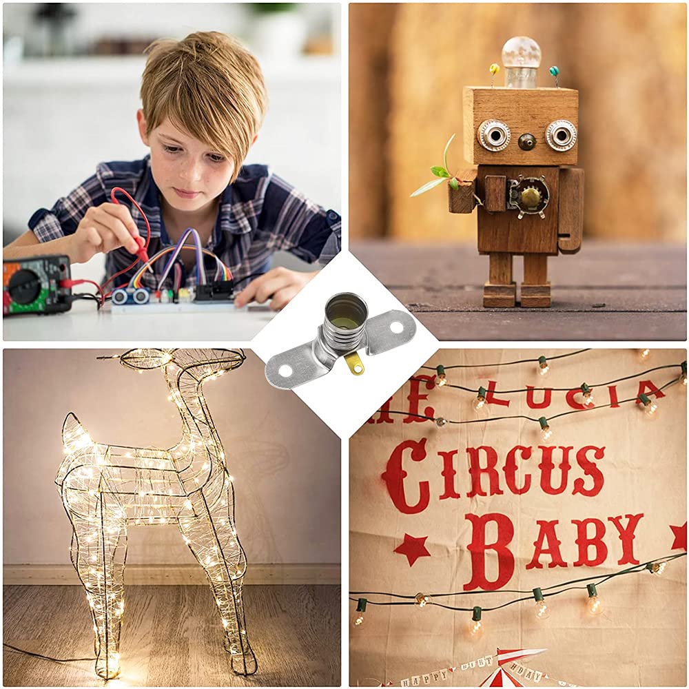 30 Portalampade E10 Per Lampadine Piccole - Base A Vite Per LED, Progetti Fai Da Te - Foto 3