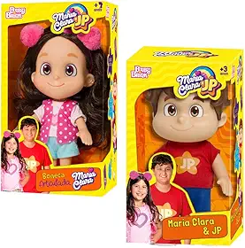 Bonecos Maria Clara e JP Kit Original Articulado Baby Brink