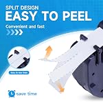 10PK Compatible with DYMO LetraTag Label Tape 91330(10697) Black on White 12mm Paper Labels Cassette Refill Compatible for DYMO LT-100H, LT-100T, LT-110T, QX 50 Label Maker,(1/2" x 13')