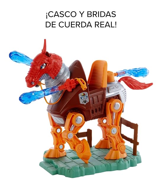 Foto 4 de 6 de Masters of the Universe Origins Figura de Acción Stridor - Con Lanzadores, Casco y Brida - 17 x 27 cm