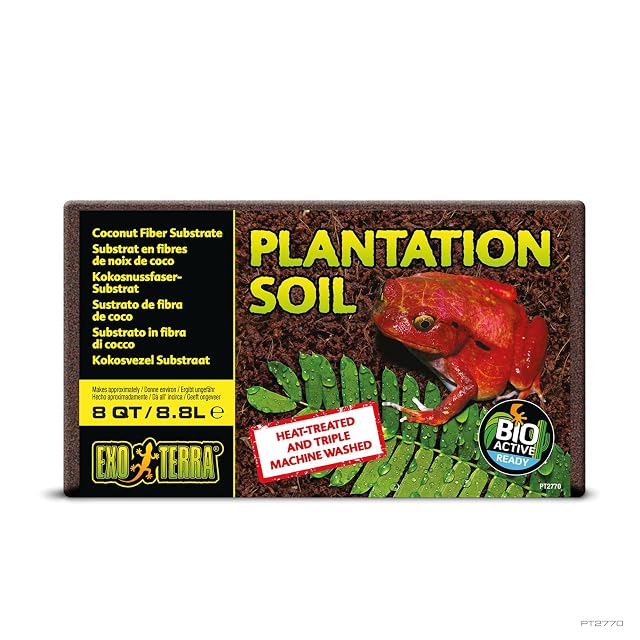 EXO TERRA Sustrato Plantation Trail Coco - 650 gr, 8.8 l (Paquete de 1)