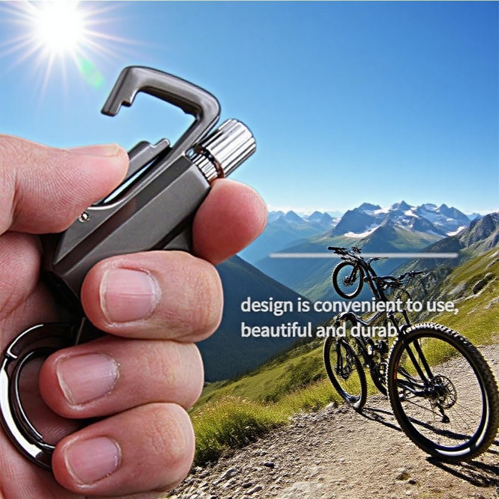 Permanent Match Infinity Lighter with Multitool Keychain Bottle Opener, Portable Multifunction Kerosene Ignition Device(2pack 2)