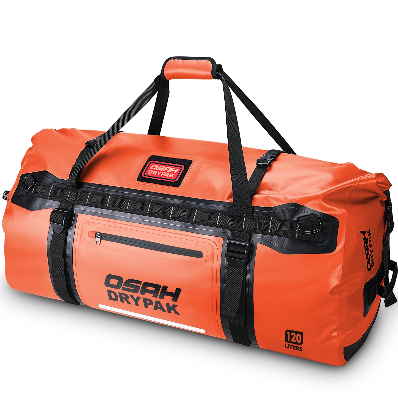 Photo 1 of OSAH DRYPAK Waterproof Duffel bag Roll-Top Travel Duffel Bag Heavy Duty Waterproof Bag with Straps & Handles 90L/120L/150L for Camping, Boating, Traveling, Motorcycling, Hunting