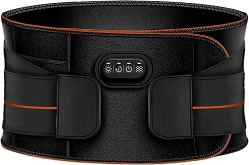 FlexiHeat - Cinturón de calefacción de masaje con grafeno, 3 modos de intensidad, 3 niveles de terapia de calefacción por infrarrojos lejanos,
