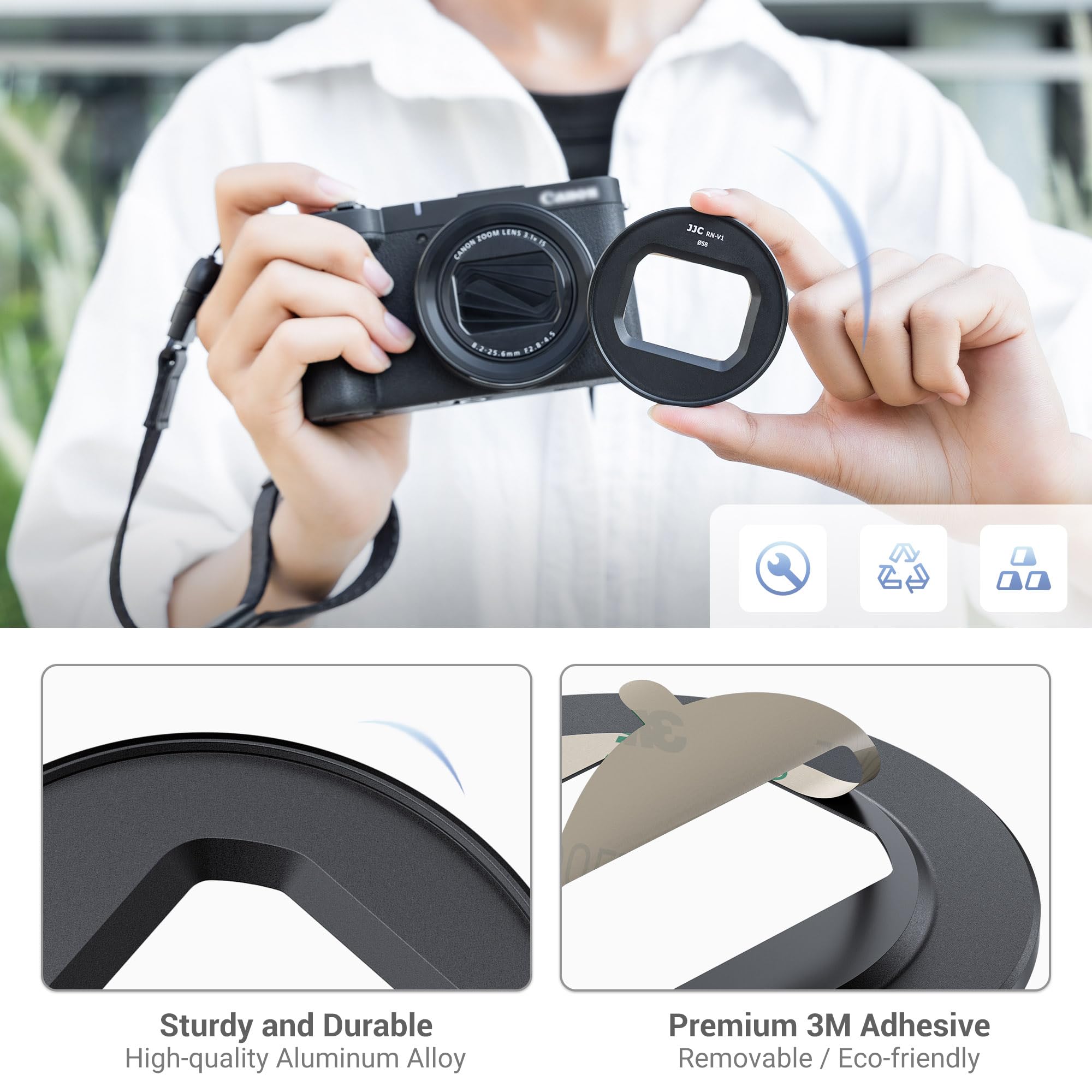 Amazon.com : JJC Metal Lens Filter Adapter Converter for Canon