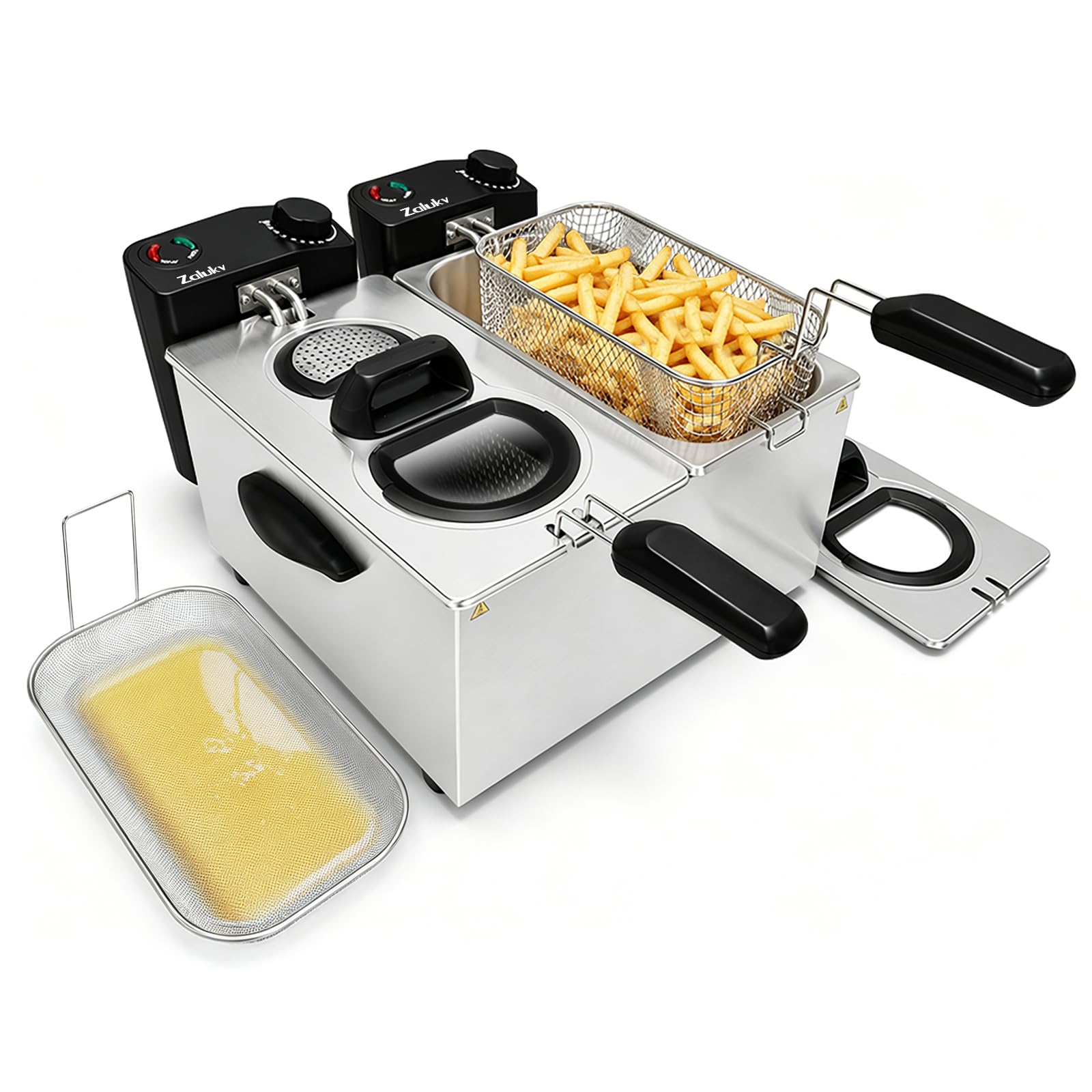 ZALUKV 7.4QT Deep Fryer