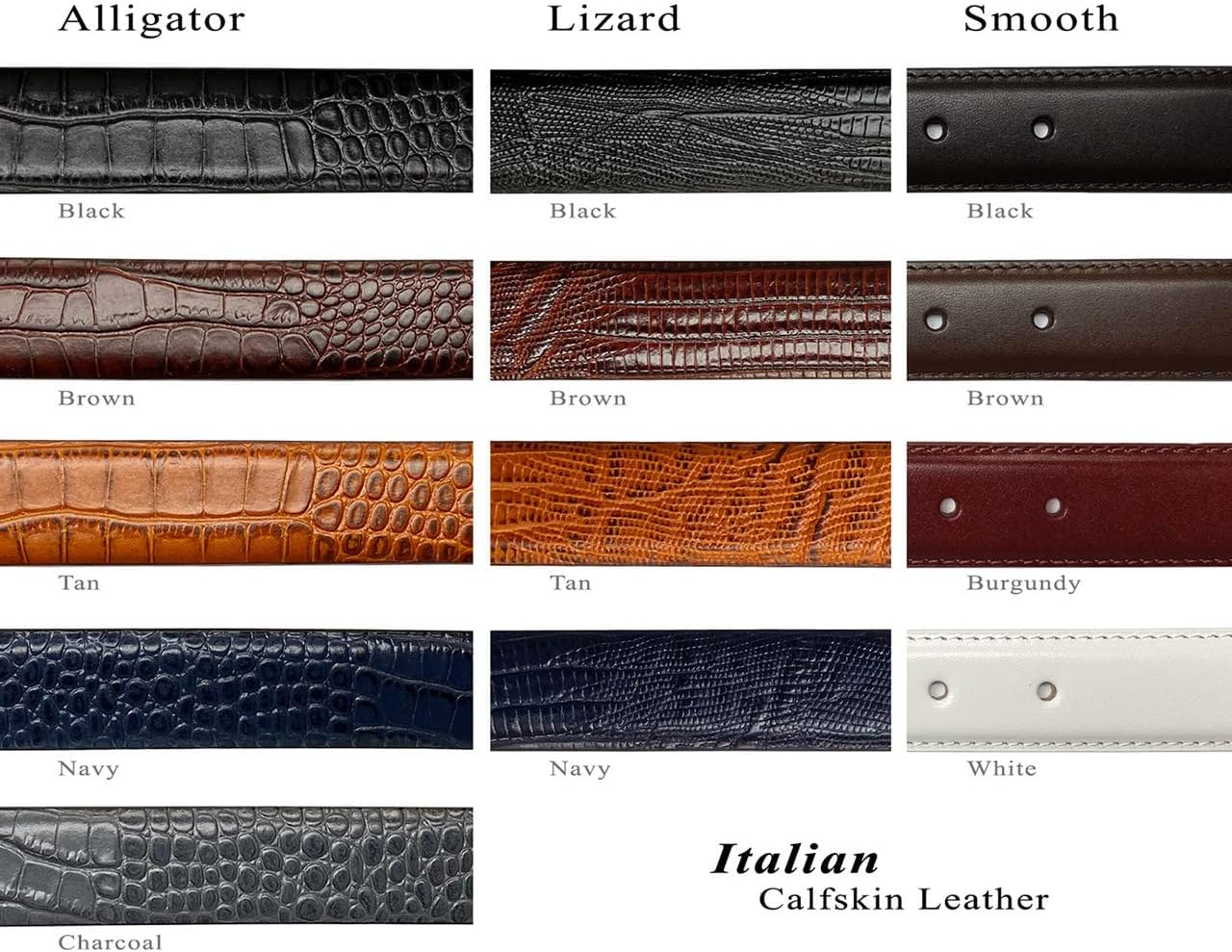 Belts.com Cowhide Full-Grain Genuine Leather Dress Belt Strap,1''(25mm)&1-1/8"(30mm)&1-1/4"(32mm) Wide - Image 6