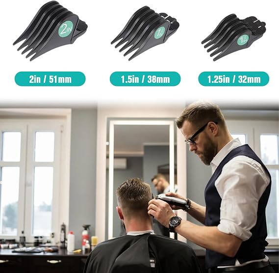 3Pcs Hair Clipper Guards for Whal Hair Clipper Combs Set 10 12 16 Guard