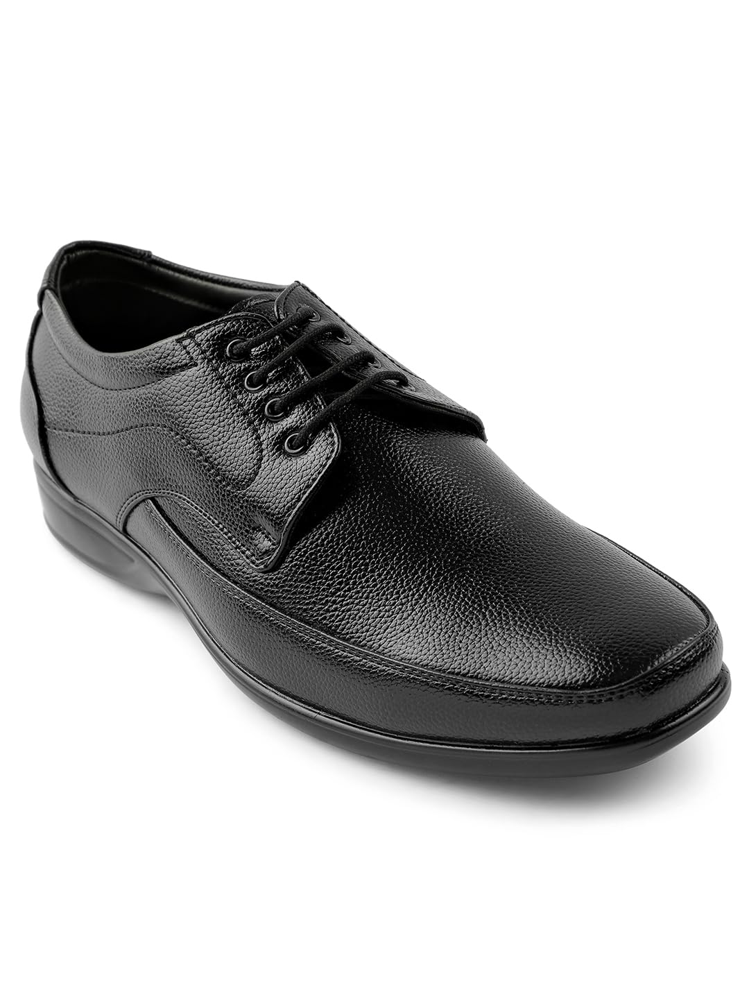 liberty Fortune HML-5E Formal Lacing Derby Shoes for Men with PU Sole | Comfortable Upper and Lightweight | Cushioned Footbed | Durable and Trendy Design | Quick Wear Elastic Laces-picture-47