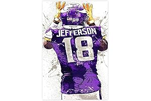 Justin Jefferson Canvas: Elevate Sports Decor with Vibrant Imagery