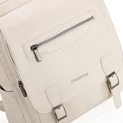 Miniatura 6 de Montana West Mochila para laptop para mujeres y hombres, unisex, vintage, mochila casual para viajes y trabajo con práctico soporte de carga