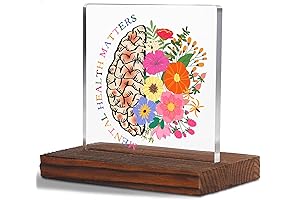 Mental Health Matters School Psychologist Gift Clear Desk Decor Signs