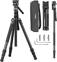 Vista 9 de SmallRig CT150 - Trípode de video de viaje de fibra de carbono, 61.8'' Carga máxima 3kg / 6.6lb para cámaras, DSLR - 4937