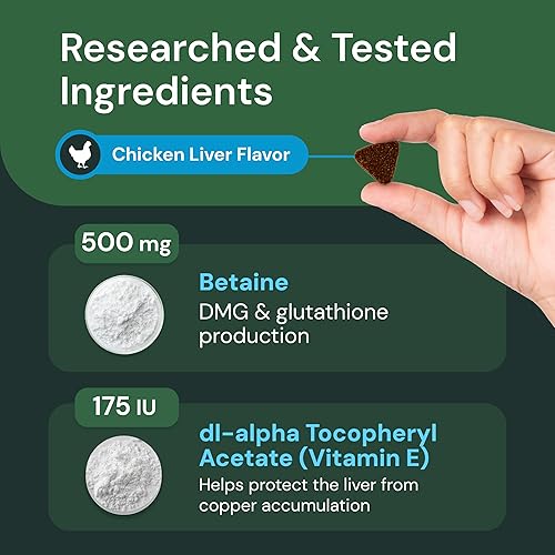 Miniatura 5 de VetriScience Masticables veterinarios para la salud del hígado - Suplemento para el cuidado del hígado canino para apoyo de desintoxicación -