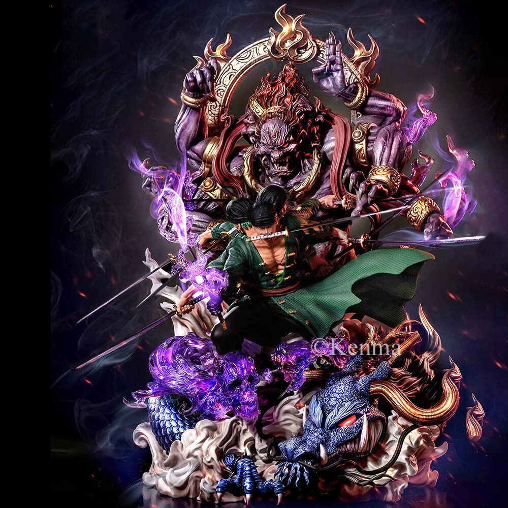 KENMA One Piece Figure Roronoa Zoro Nine Knives Max Asura 48 Cms