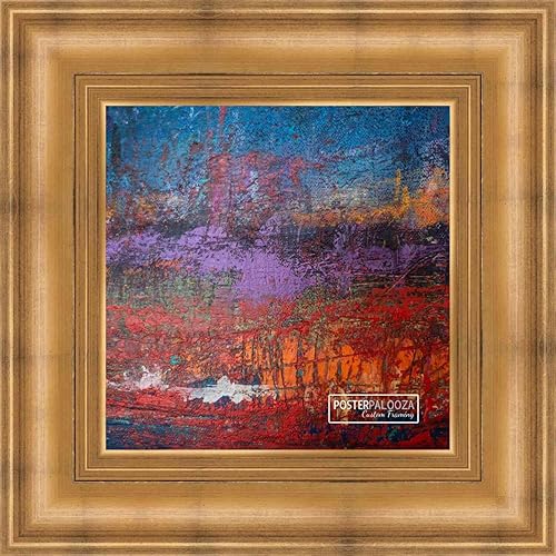 Miniatura 10 de Poster Palooza Marco panorámico completo de madera dorada tradicional de 14 x 40 pulgadas con acrílico UV, respaldo de tablero de espuma y herraje