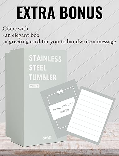 Miniatura 6 de Onebttl Regalo de viaje con temática de Estados Unidos, recuerdos, vaso de acero inoxidable de 20 onzas con tapa y popote, perfecto para Navidad,