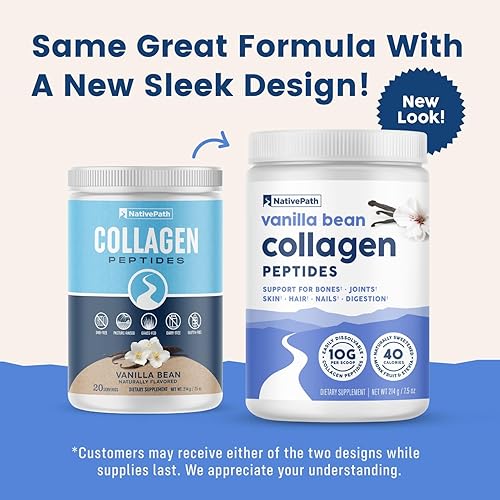 Miniatura 9 de NativePath Péptidos de colágeno Colágeno hidrolizado tipo 1 y 3. Proteína en polvo cetogénica y paleo alimentada con pasto para cabello, piel,