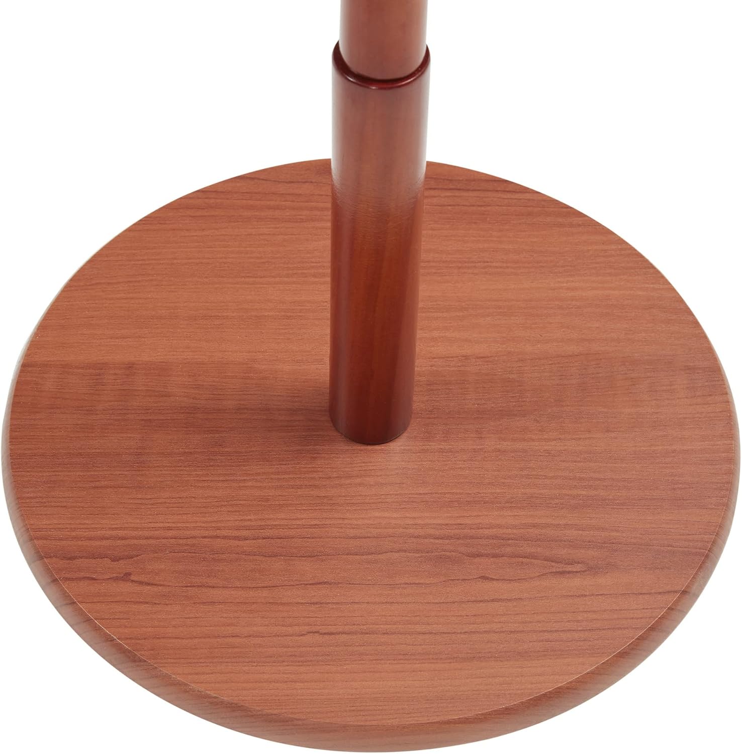 Wooden Coat Rack Stand, Tree Freestanding with 3 Sections 8 Hooks Solid Round Base, Hall Clothes Holder Handbag Scarves Hat Hanger Organizer Standing for Hallway Entryway of Living Room Bedroom Office