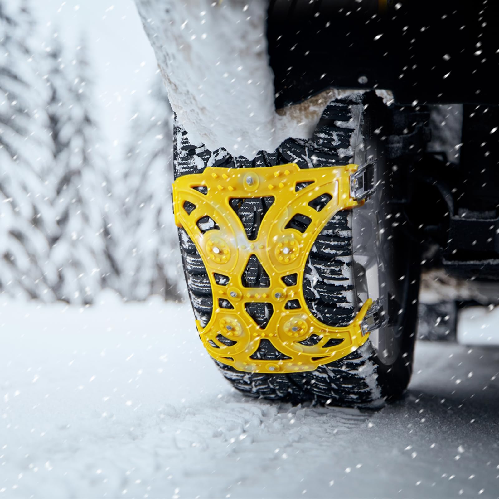 CCLIFE Catene da Neve per Auto Universale 6 Pezzi per Vetture, Modelli off-Road, SUV, Gomme Auto Tire Larghezza 175mm - 275 mm