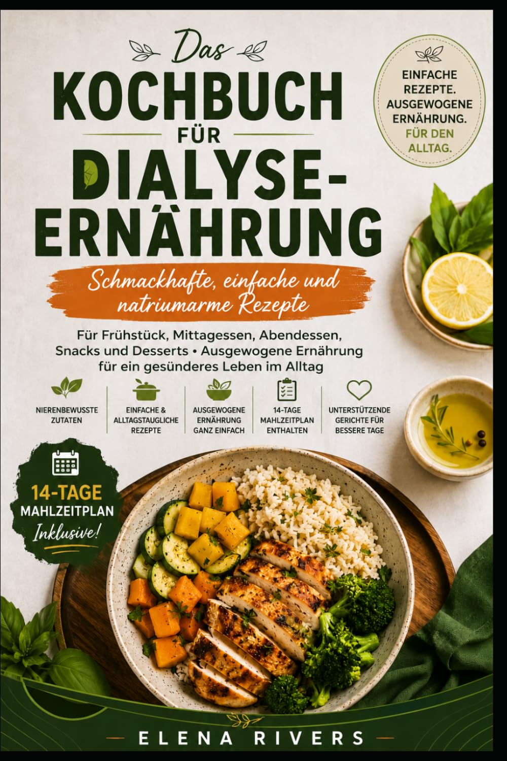 KOCHBUCH FÜR DIALYSE-ERNÄRUNG: Einfache, Schmackhafte und Ausgewogene Rezepte für den Alltag