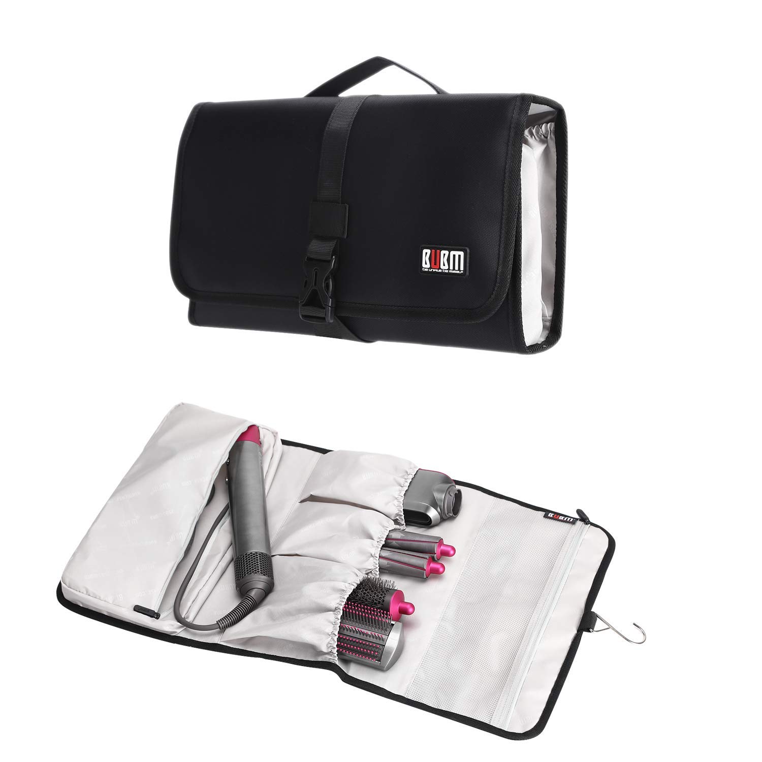 BUBM Travel Carrying Protective Case for Dyson Airwrap Styler,Hang Storage Bag,Ideal for Travel and 