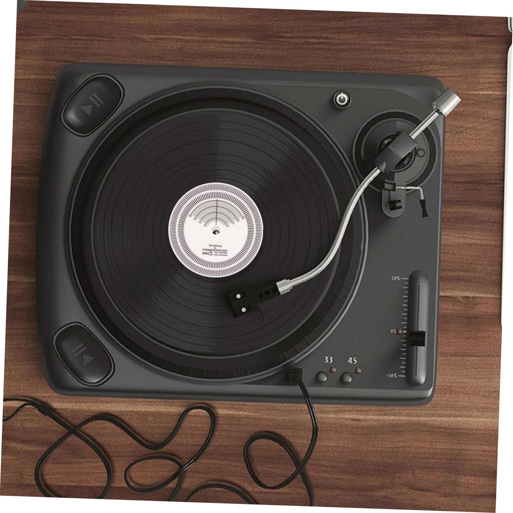 Gadpiparty Plattenspieler Stroboskopscheibe Vinyl Record Geschwindigkeitstester Kalibrierungslineal Für Schallplatten Plattenspieler Zubehör Acrylmaterial Schallplatten Kalibrierung Werkzeug