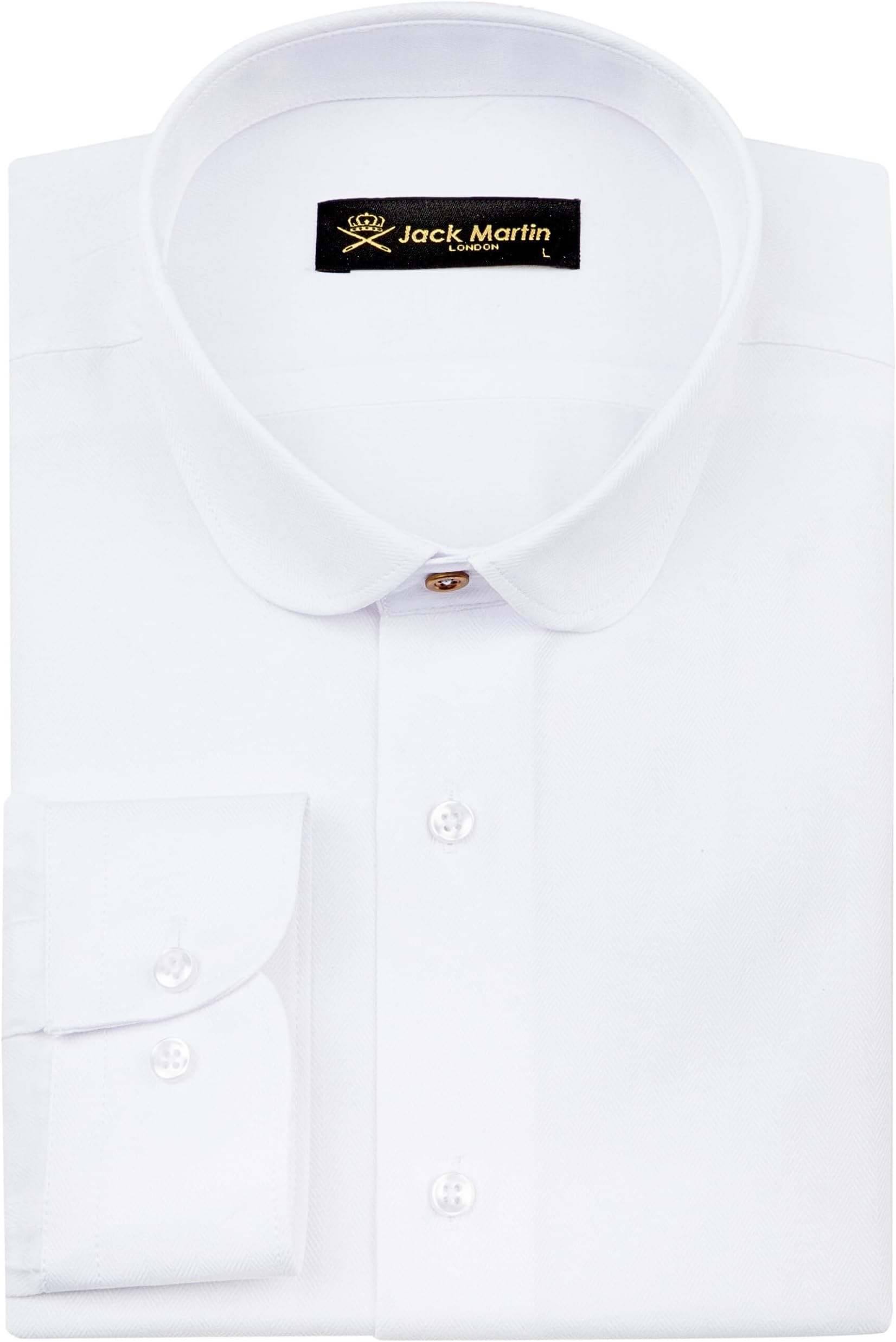 Club Collar Shirts for Men | Mens Long Sleeve Dress Casual Stylish & Formal Button Up Shirts in 1920s Style