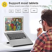 Vista 3 de Parblo PR 100 Soporte universal para tableta de dibujo ajustable para monitores de gráficos digitales de dibujo de 10 a 16 pulgadas, tabletas