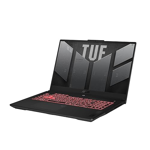 ASUS TUF Gaming A17 (2024) Gaming Laptop, 17.3” FHD 144Hz Display, GeForce RTX 4060, AMD Ryzen 7 7735HS, 16GB DDR5, 512GB PCIe 4.0 SSD, Wi-Fi 6, Windows 11, FA707NV-DS71-CA