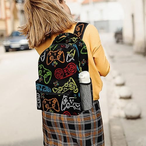 Miniatura 8 de Fiokroo Mochila escolar para estudiantes, adolescentes, hombres y mujeres, mochilas para laptop, mochila de viaje con múltiples bolsillos,
