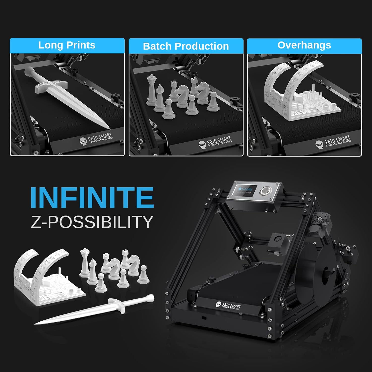 SainSmart INFI-20 Belt Printer & Extension Roller Kit : Office Products