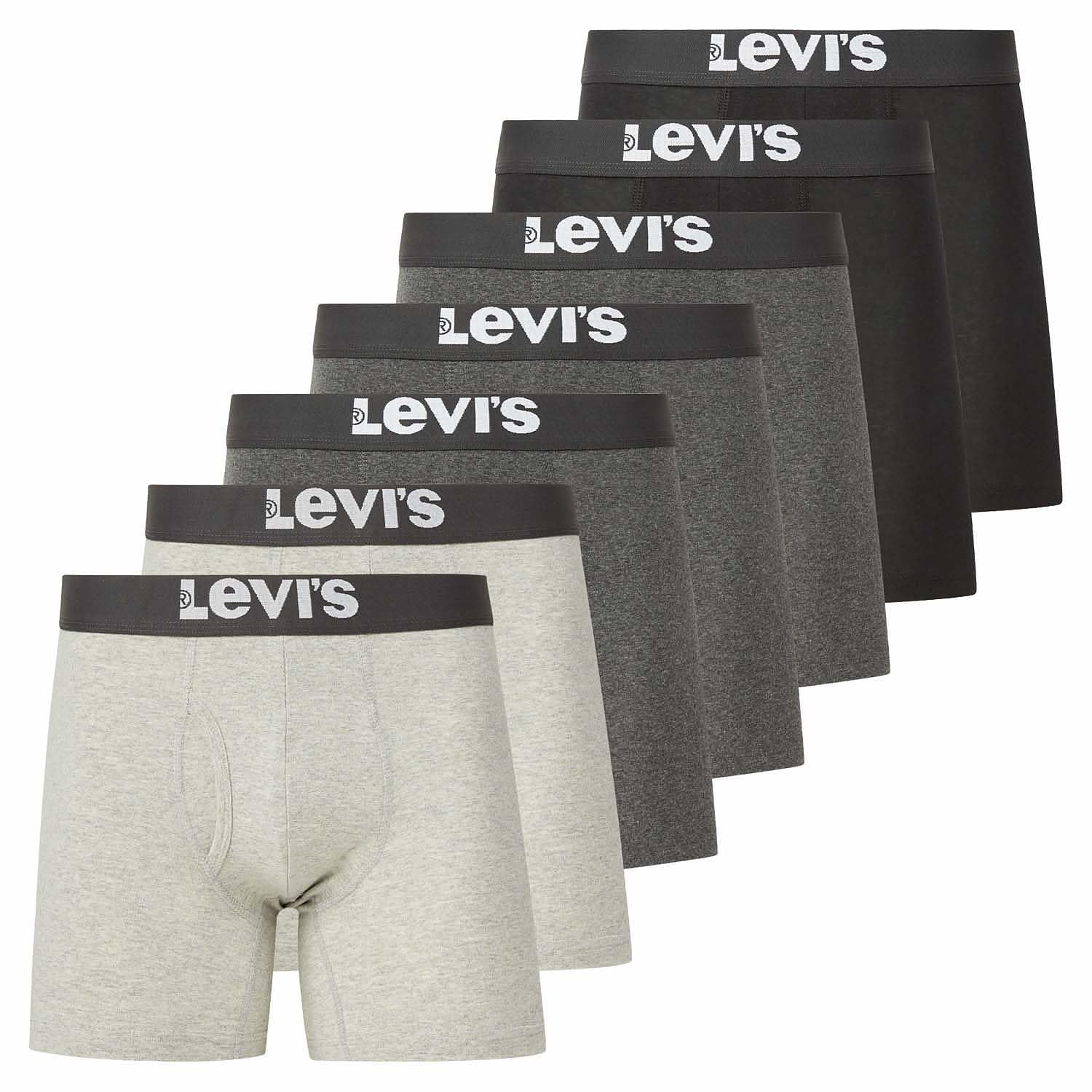 Levi'sMens Underwear 7 Pack Mens Boxer Briefs for Men Cotton Stretch