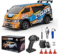 Vista 7 de 1:32 Coche RC Monstruo de Alta Velocidad 20 KM/H con Luz LED, Batería Recargable, Coche RC de Derrape Remoto que Gira 360° - Juguetes para Niños
