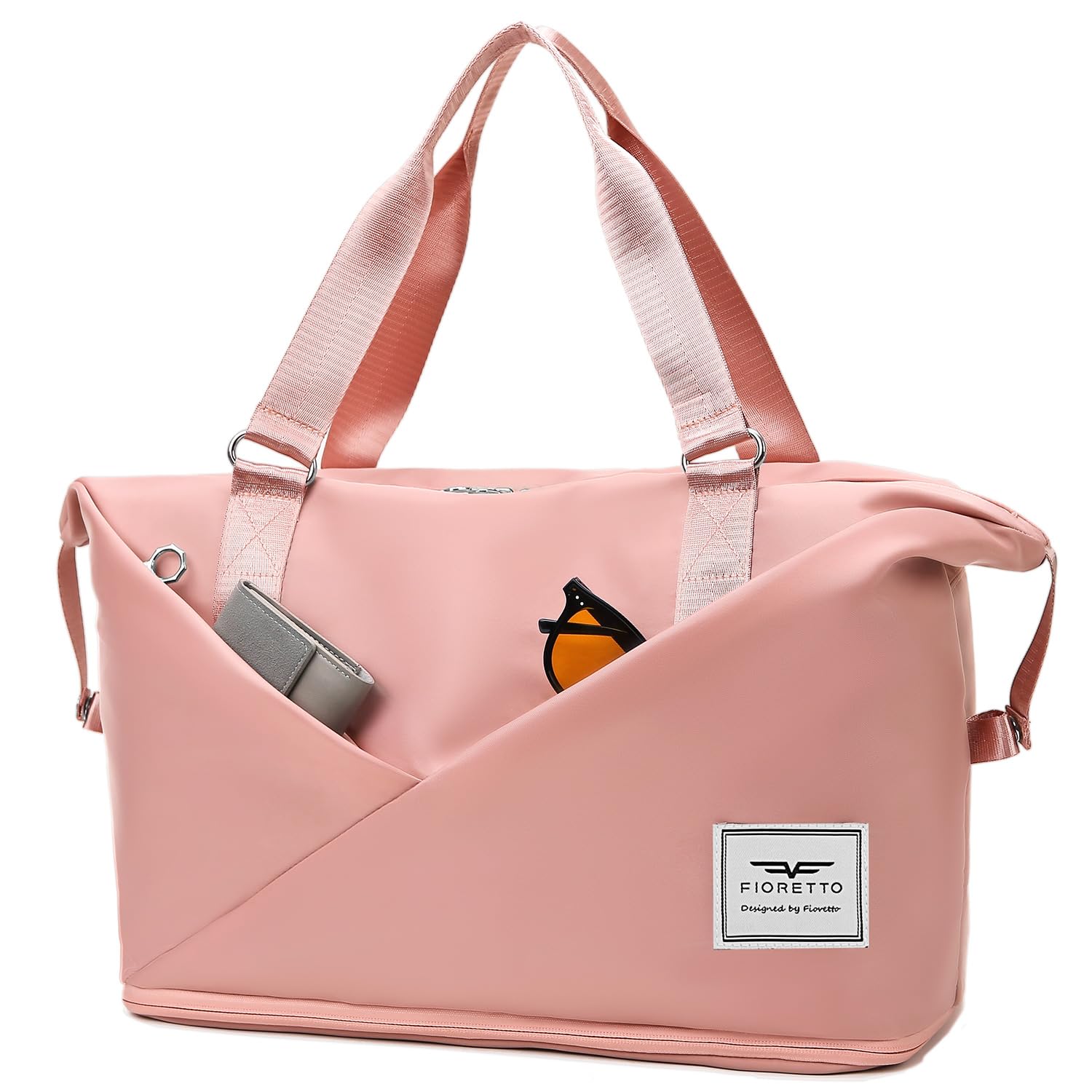 GSG SINCE 1998 Women's Expandable Travel Duffle Bag with Laptop Compartment - Water-Resistant Gym Bag, Weekend & Overnight Bag with Shoe Compartment & Wet Pocket