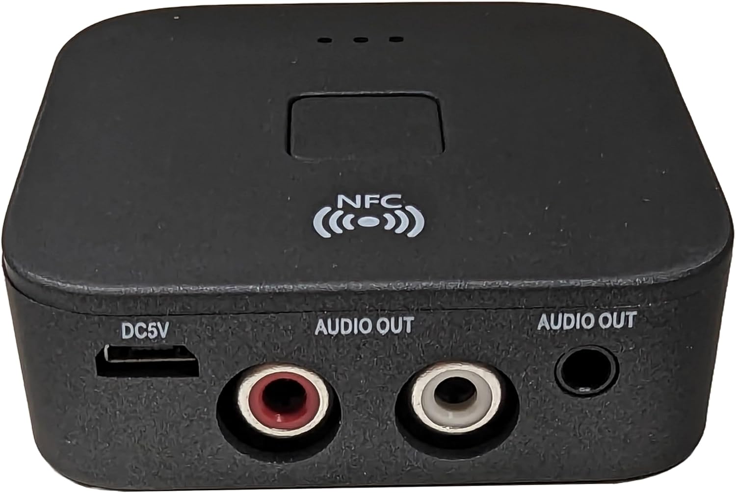 Bluetooth Audio Adapter for Music Streaming Sound System, Wireless Audio Adapter Works with Smartphones and Tablets, Wireless Adapter for Speakers, NFC-Enabled