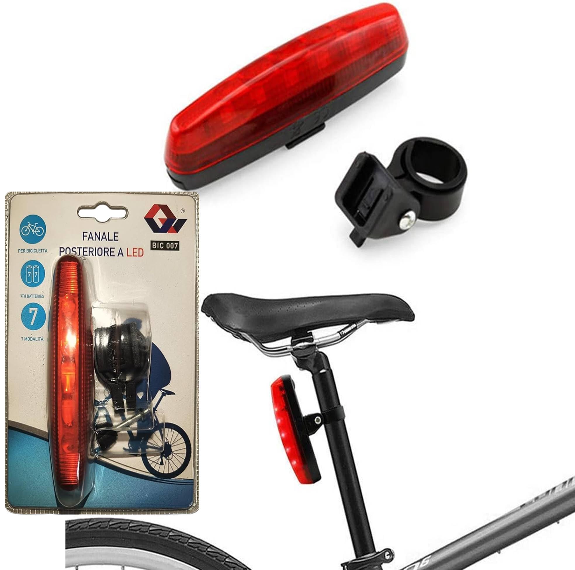 AUTO VOGUE Bicycle Tail Light | Battery Powered | COB LED Rain Water Resistant | Super Bright Wide Beam | All Types Cycles Posterior Side| Night Riding, Cycling Safety Reflector Accessories (12cm) (B0CKN4S5RT) Amazon Price History, Amazon Price Tracker