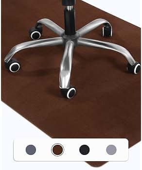 90 x 140 cm Protector Suelo Silla Ruedas, Marrón, Protector Suelo Silla, Antideslizante Protector Suelo, Alfombra Silla Ruedas, Alfombra Silla Gaming, Tapete de Protección de Madera/baldosas