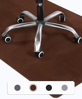 90 x 140 cm Protector Suelo Silla Ruedas, Marrón, Protector Suelo Silla, Antideslizante Protector Suelo, Alfombra Silla Ruedas, Alfombra Silla Gaming, Tapete de Protección de Madera/baldosas