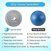 Vista 5 de Serenilite - Juego de pelotas antiestrés de terapia para manos, de tres densidades, para adultos y fortalecimiento del agarre