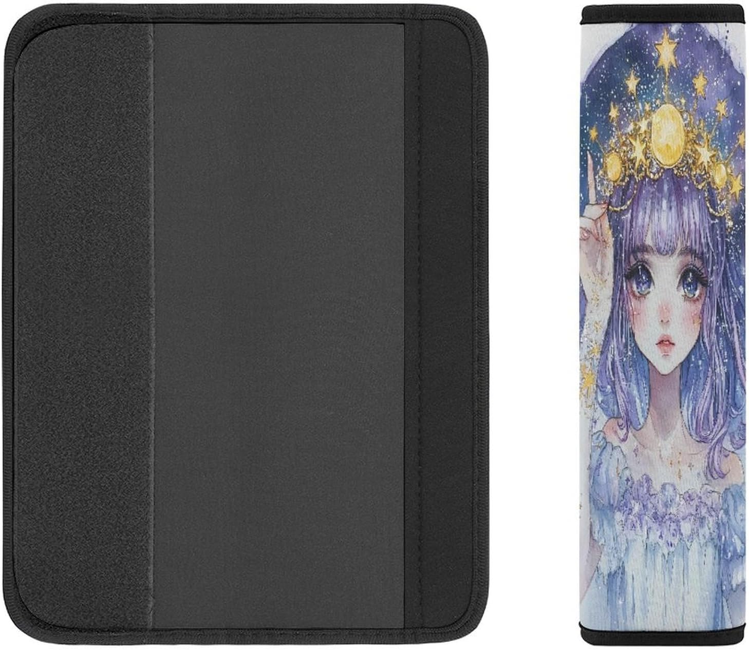 Zodiac Pin Up Girl Painting Car Seat Strap Covers Soft Seat Strap Shoulder Pads Seatbelt Covers for All Car Seats 1PCS