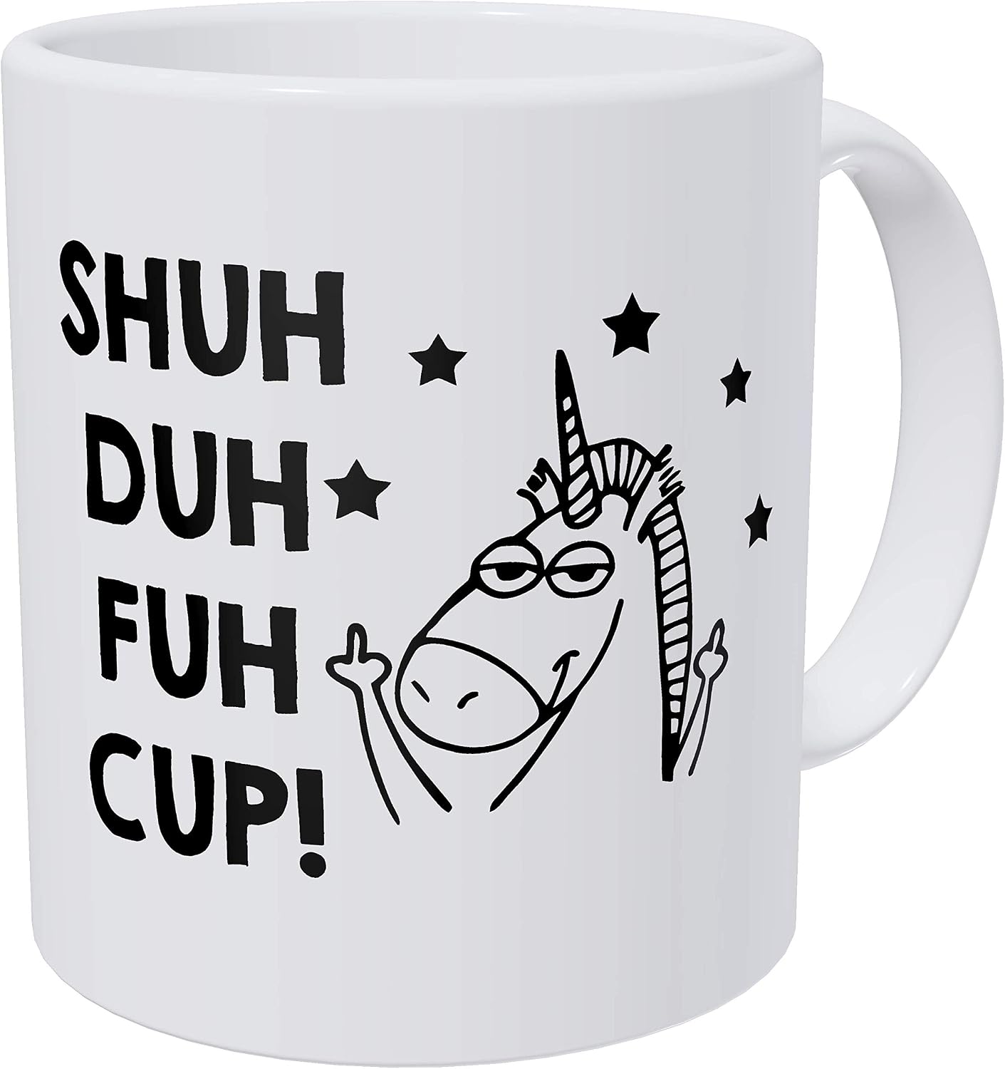 Big Sale Wampumtuk Unicorn Gifts Shu Duh Fuh Cup. Stars. Funny Coffee Mug 11 Ounces Inspirational And Motivational Amazing 🔥 Wampumtuk Unicorn Gifts Shu Duh Fuh Cup. Stars. Funny Coffee Mug 11 Ounces Inspirational And Motivational
