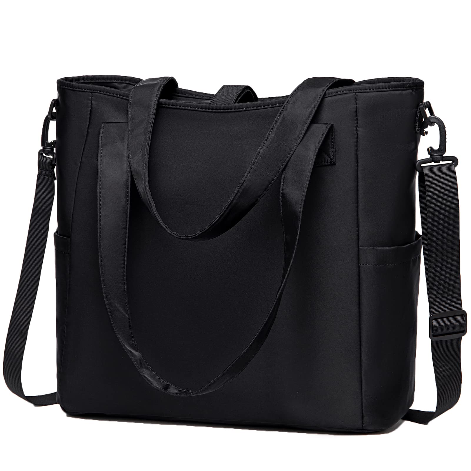 Muzale WomenLaptop Tote Bag with Zipper Pocket Lightweight Shoulder Bag Handbag