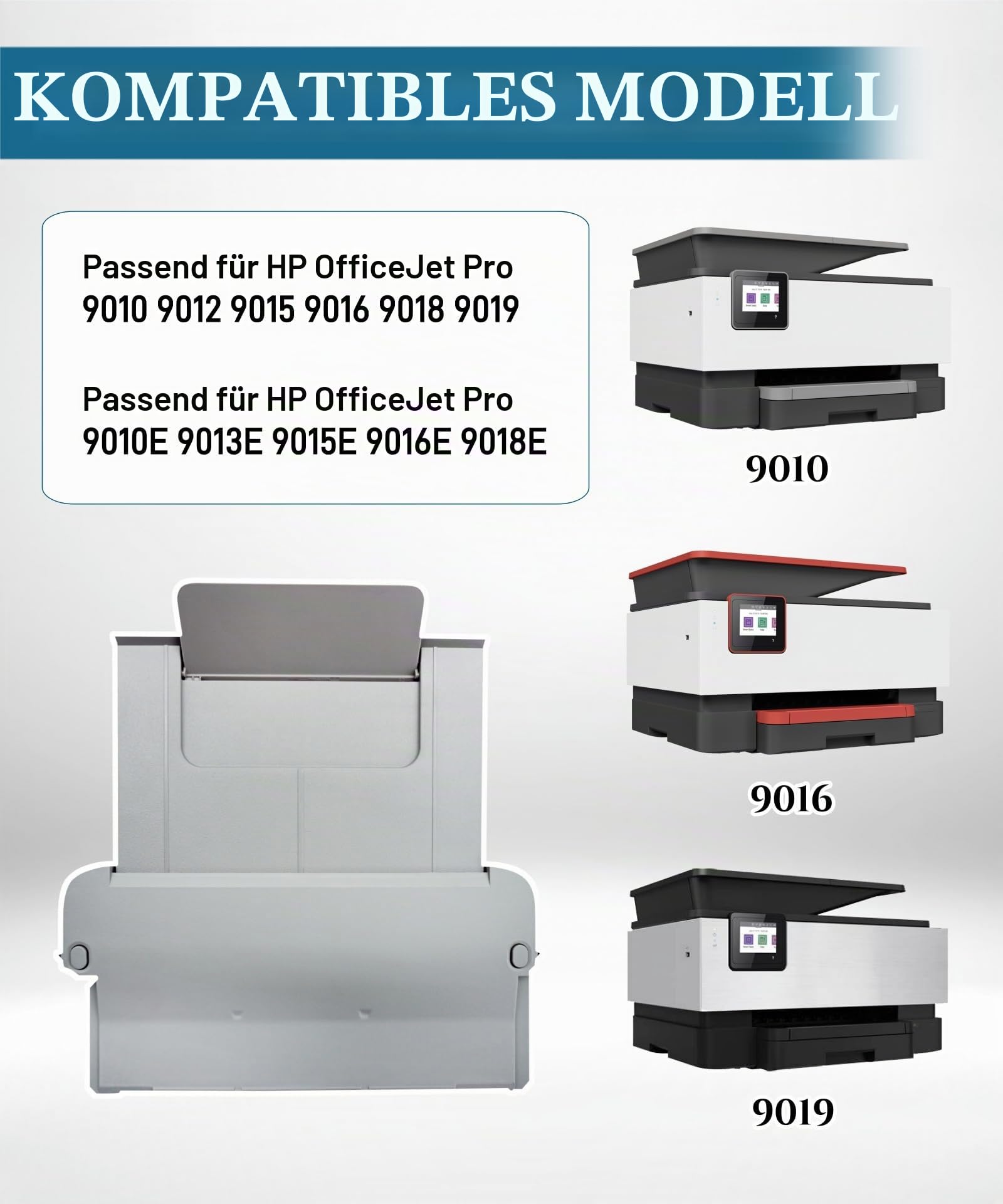 Papierausgabefach Ersatzteil passend für HP OfficeJet Pro 9010 9012 9015 9016 9018 9019 9010E 9013E 9015E 9016E 9018E