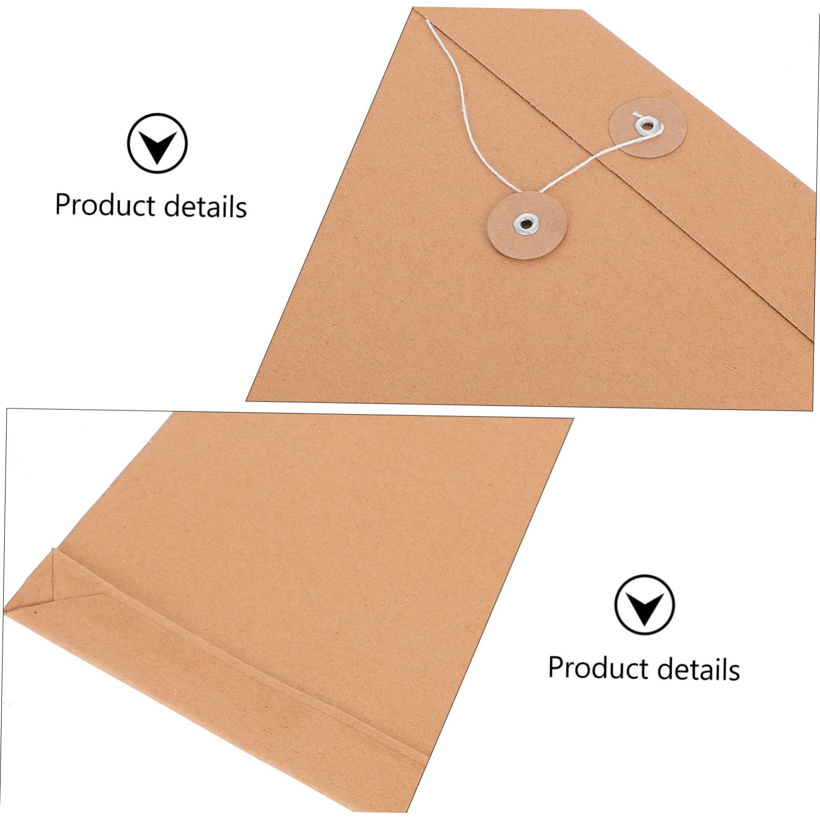 Veemoon 25piezas Cartera de Archivo Unidades Organizador de Papel Carta para Papelería de Oficina Portafolios de Papel Kraft Sobres para Documentos