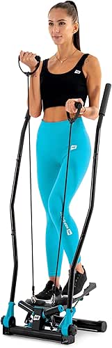 HOP-Sport® Stepper Pliable HS-045S Slim avec poignées, Nordic Walking, Stepper