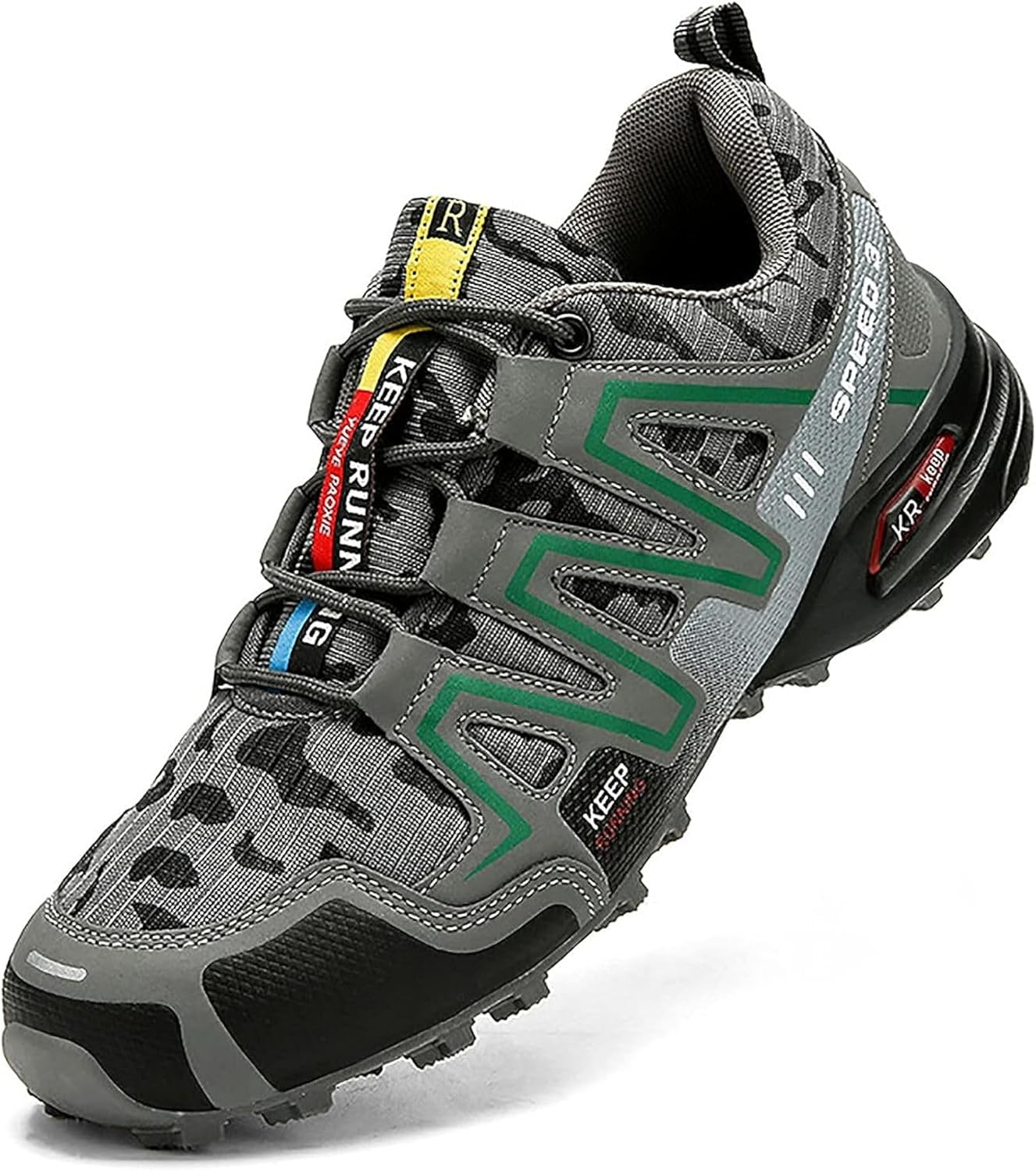 [LUCACO] トレッキングシューズ メンズ 安全靴 登山靴 衝撃吸収 防滑 耐摩耗 あんぜん靴 セーフティーシューズ アウトドア