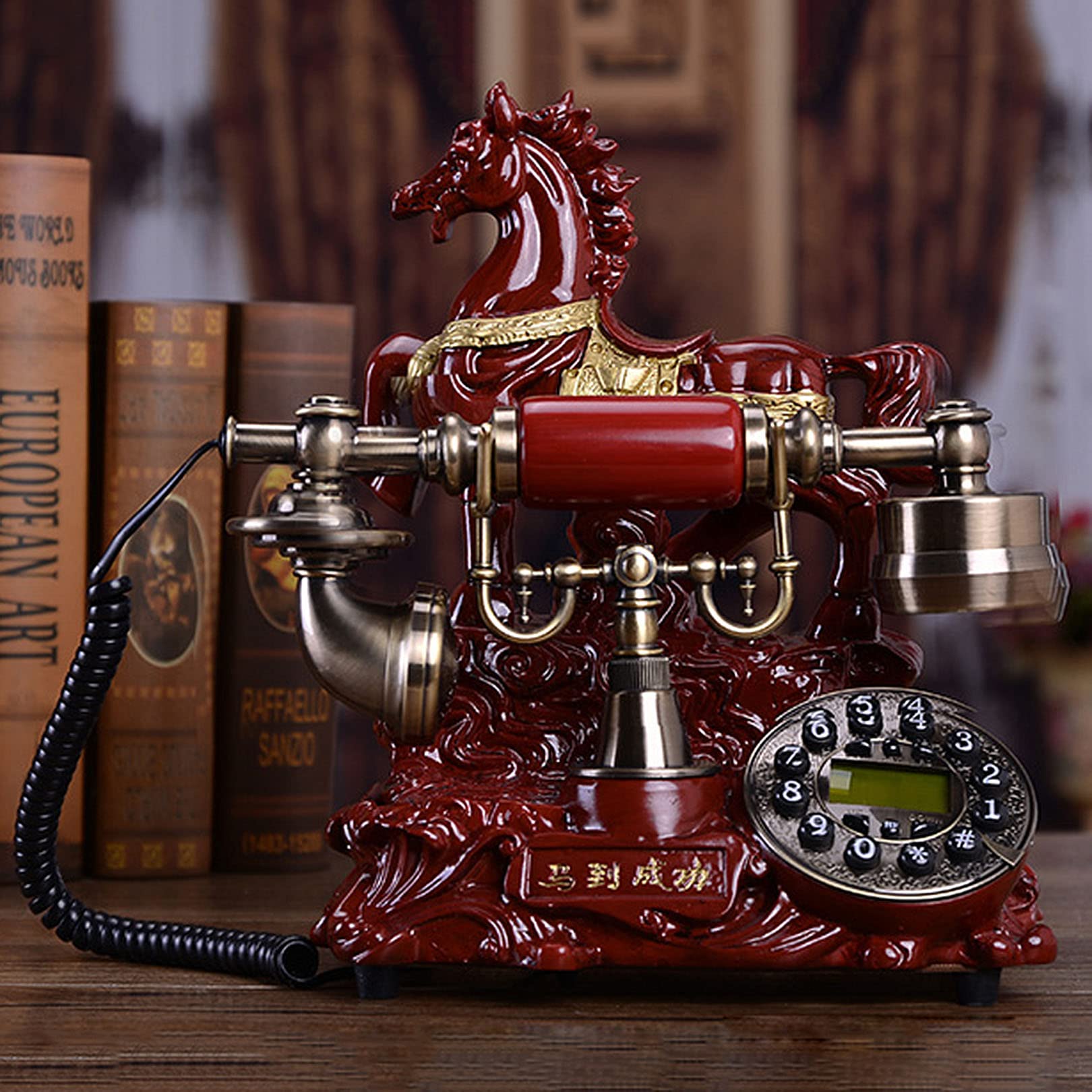 Téléphone fixe rétro filaire pour rompre la monotonie des bureaux modernes