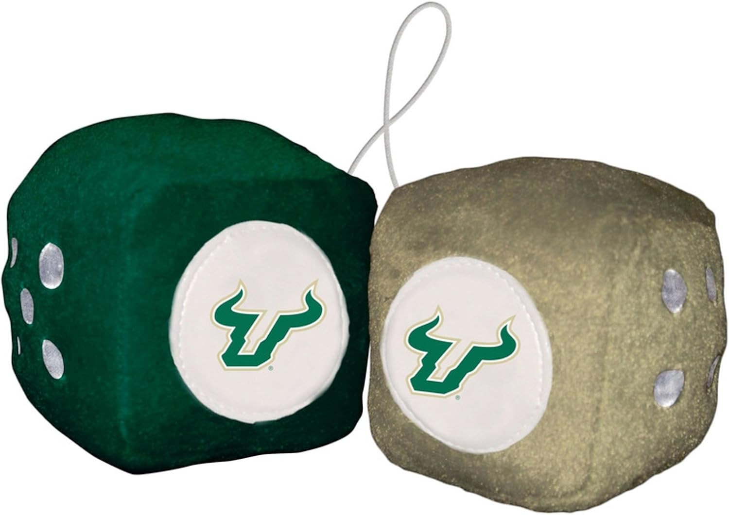 Fremont Die NCAA South Florida Bulls BasicFuzzy Dice, Team Colors, One Size